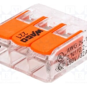 Quick splice; 221; 32A; 450V; for cable; spring clamp; 0.2÷4mm2