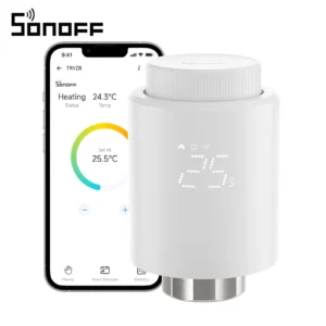 SONOFF TRVZB Zigbee Thermostatic Radiator Valve Smart Home Heating Froest Protection eWeLink App Remote Control Works with Alexa Google Home