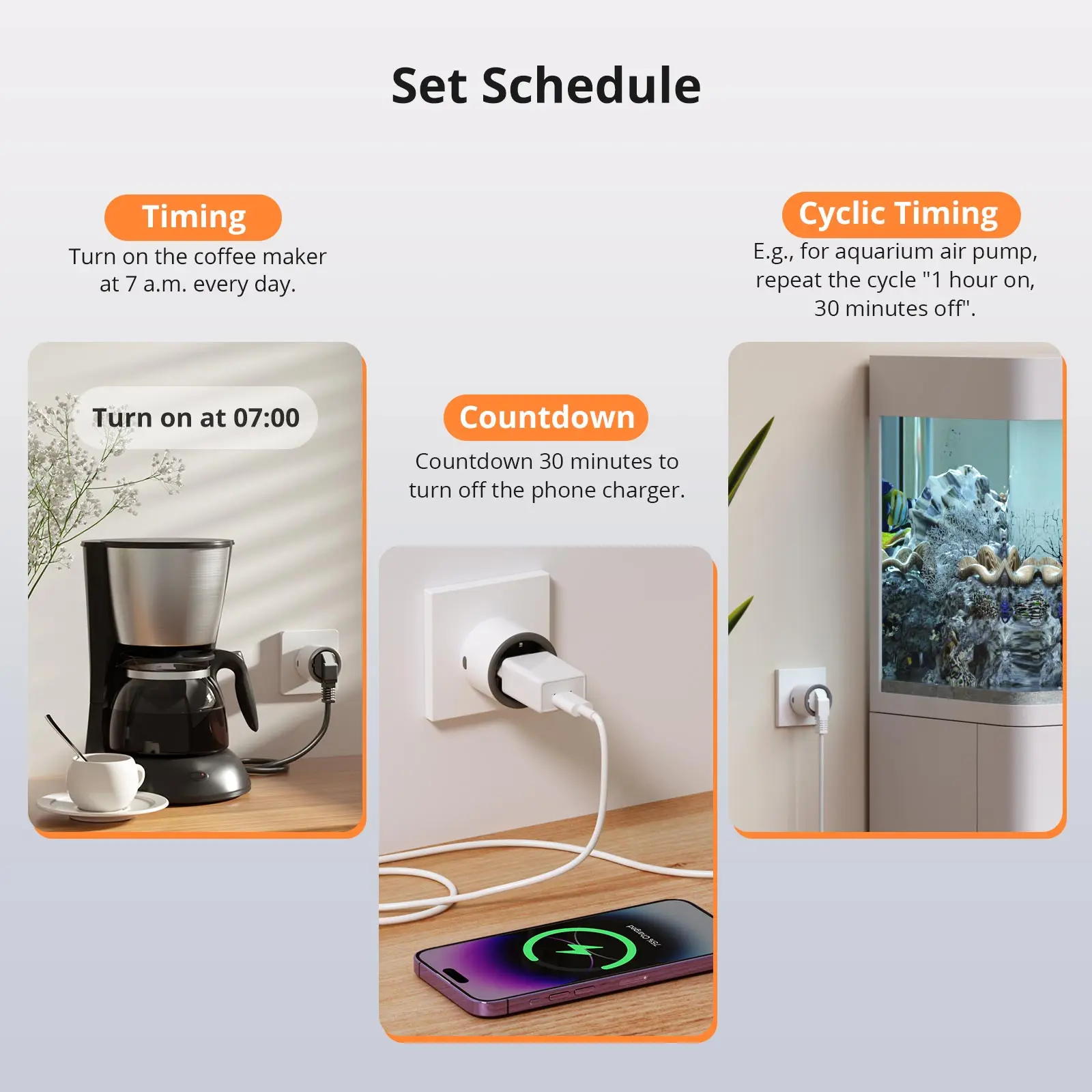 SONOFF S60TPF Wi-Fi Smart socket 16A-Overload Protection App Remote Control Smart Scenes compatible with Alexa Google Home & IFTTT - Image 3