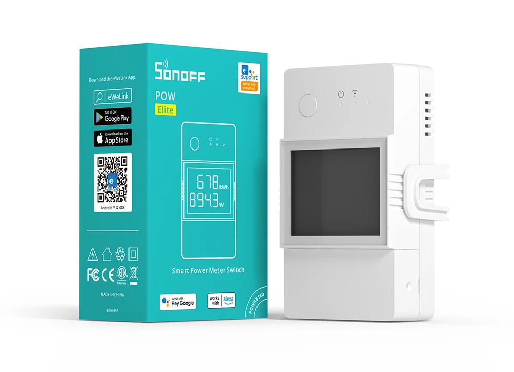SONOFF POW Elite 16A/20A Smart Power Meter switch with LCD Display, ESP32 Chip, Fast Coupling in 14 Seconds, Remote Control by eWeLink and Google Home - Image 31