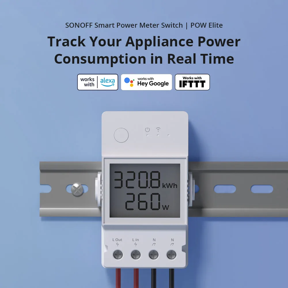SONOFF POW Elite 16A/20A Smart Power Meter switch with LCD Display, ESP32 Chip, Fast Coupling in 14 Seconds, Remote Control by eWeLink and Google Home - Image 11