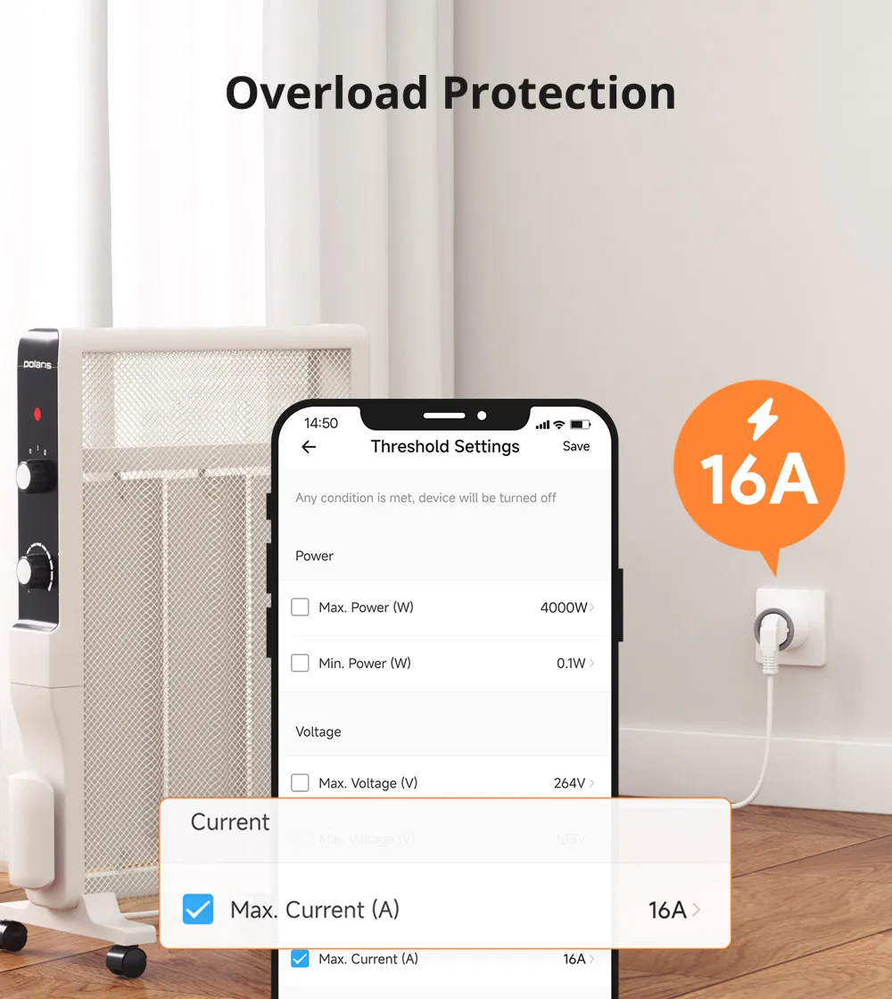 SONOFF S60TPF Wi-Fi Smart socket 16A-Overload Protection App Remote Control Smart Scenes compatible with Alexa Google Home & IFTTT - Image 17