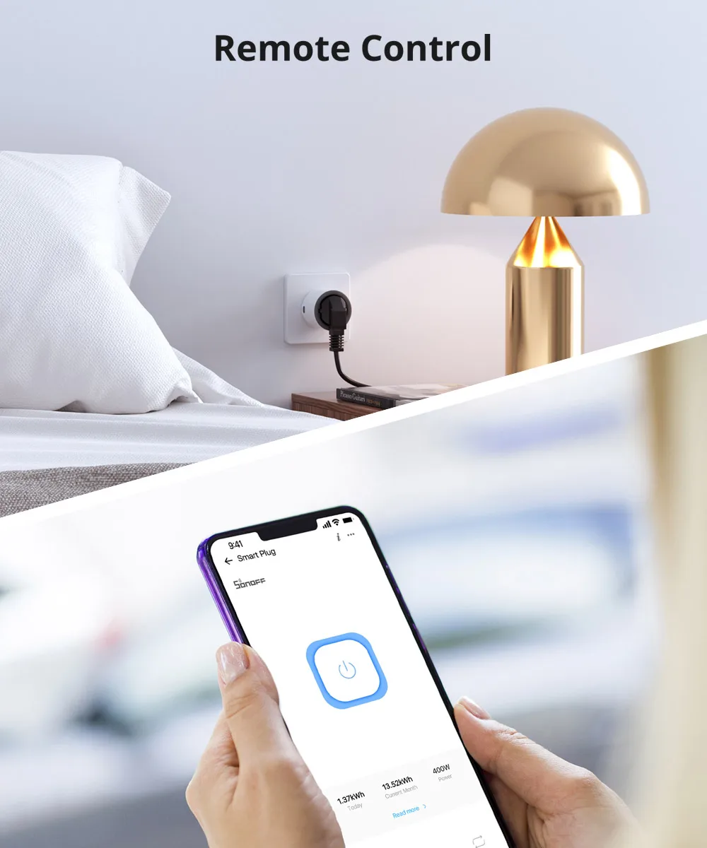 SONOFF S60TPF Wi-Fi Smart socket 16A-Overload Protection App Remote Control Smart Scenes compatible with Alexa Google Home & IFTTT - Image 14