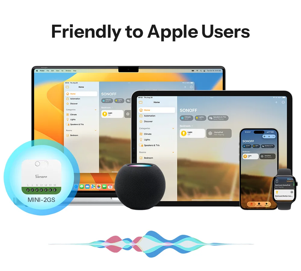SONOFF MINI-2GS MINI DUO 2-Gang Matter Over WiFi Smart Switch Dual-Load Control Detach Relay Mode Supports External Switch Works with Alexa Google Home – Image 11