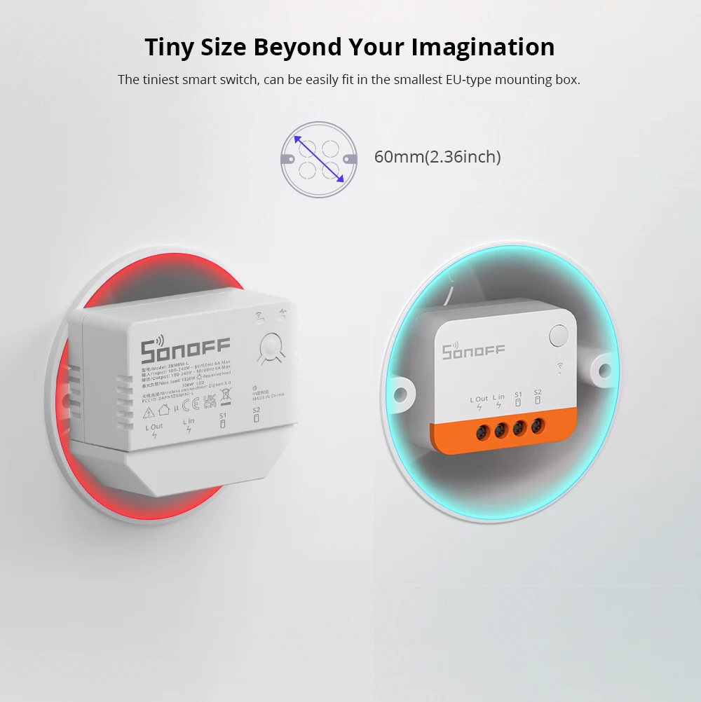 SONOFF ZBMINIL2 Extreme ZigBee Switch No Neutral Wire Required Smart Home Two-Way Control Works with Alexa Google Home Required Zigbee Hubs - Image 12